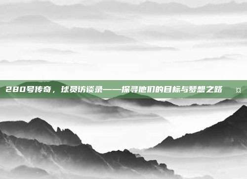 280号传奇，球员访谈录——探寻他们的目标与梦想之路🎤