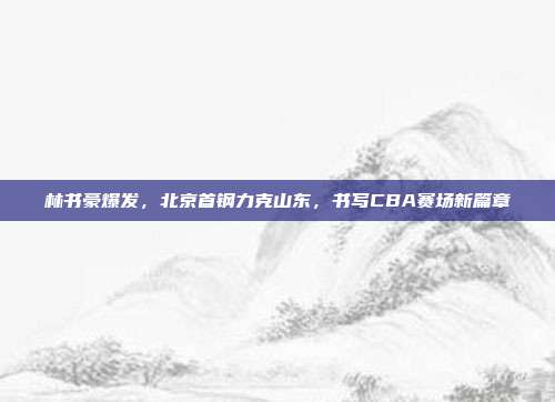 林书豪爆发，北京首钢力克山东，书写CBA赛场新篇章