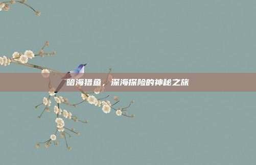 暗海猎鱼，深海探险的神秘之旅