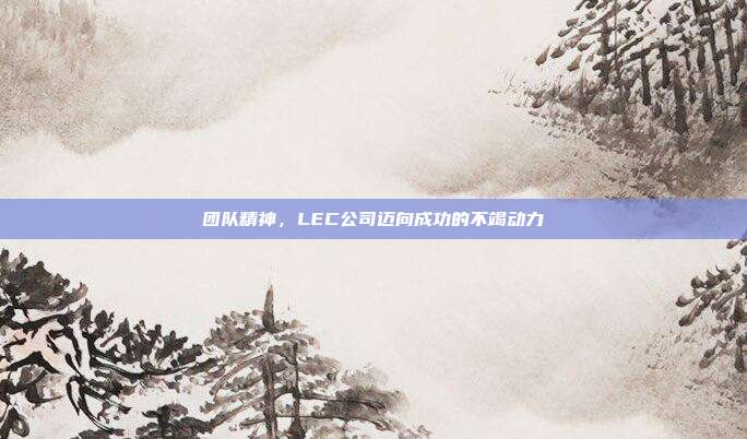 团队精神，LEC公司迈向成功的不竭动力