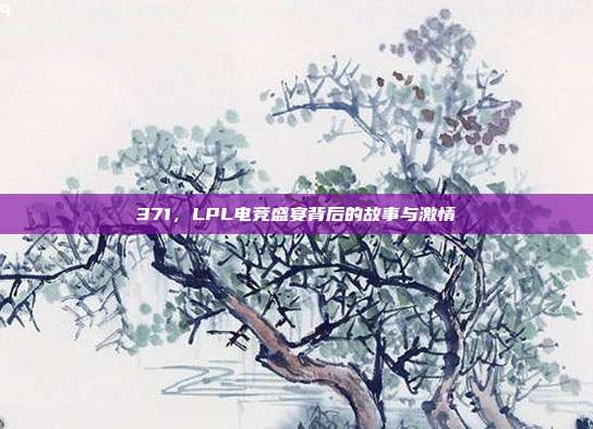 371，LPL电竞盛宴背后的故事与激情